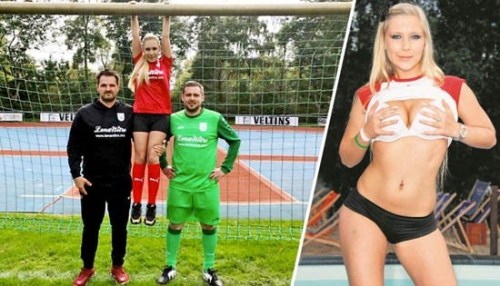 Porno ulduz kluba sponsor oldu - FOTOLAR