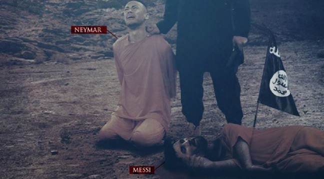 İŞİD-dən dünyanı şoka salan təhdid: Messi və Neymar... - FOTO