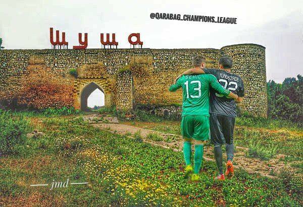 "Qarabağ"ın qapıçısından Şuşa paylaşımı - FOTO