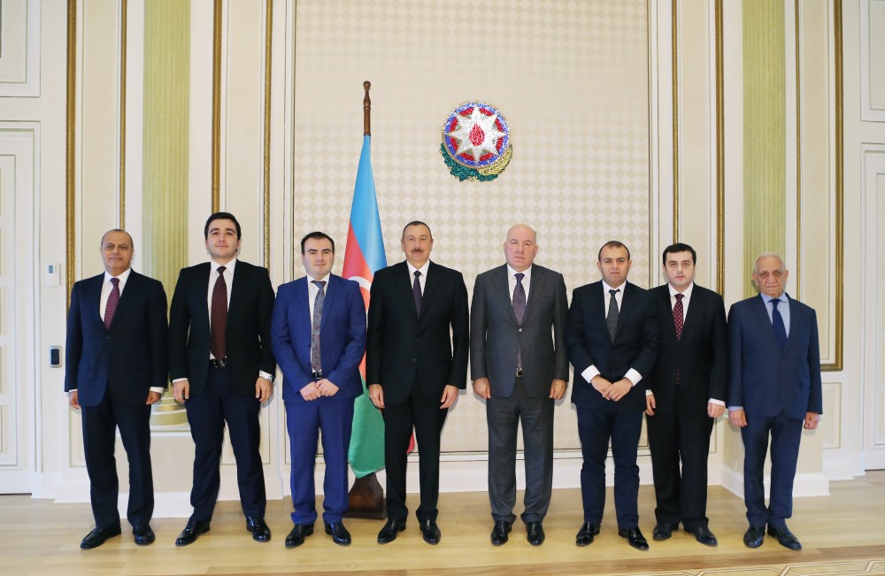 Prezident yığma komandanı qəbul etdi - FOTOLAR
