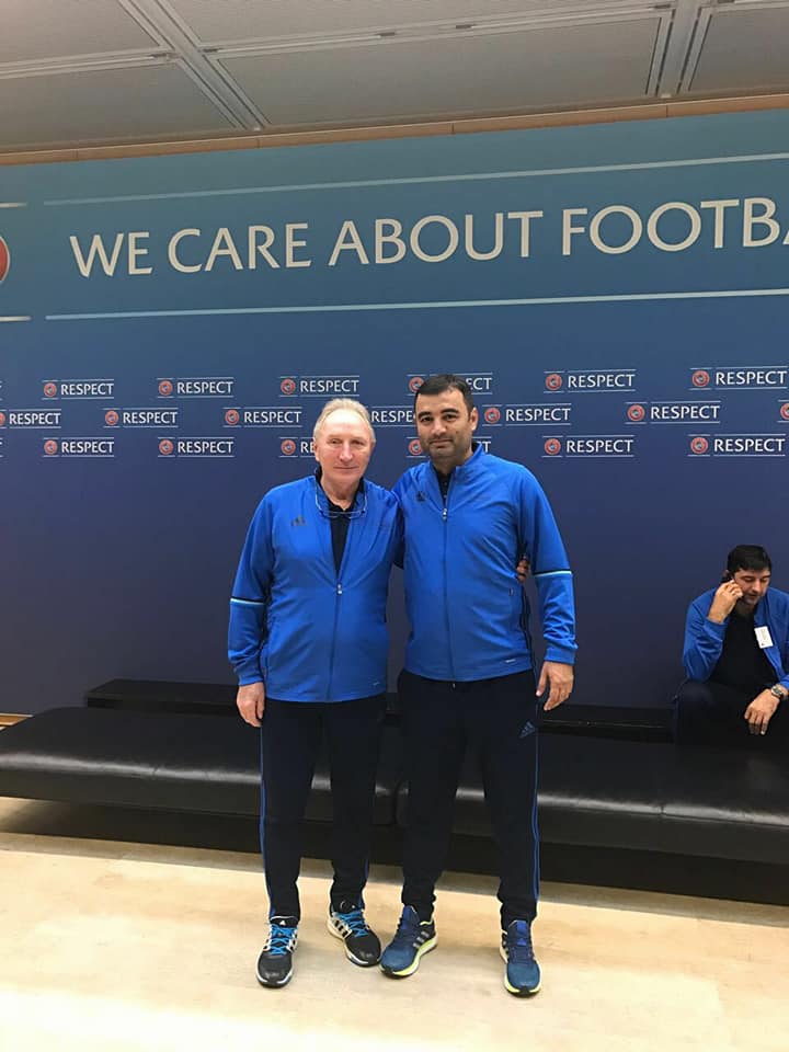 "Qarabağ"ın baş məşqçisi Luçesku ilə bir arada - FOTOLAR