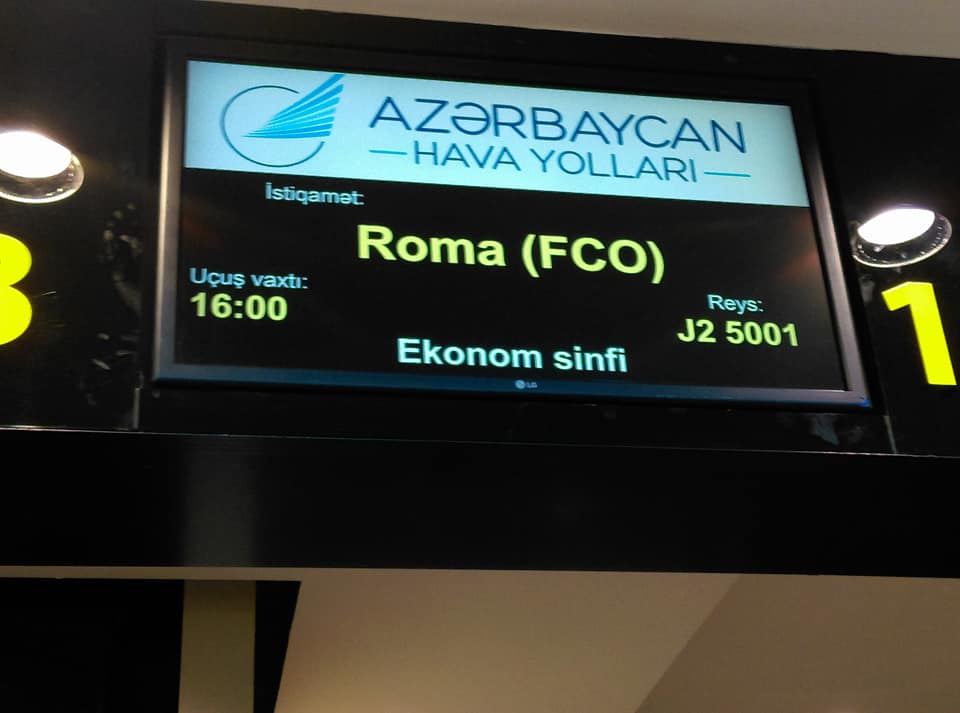 “Qarabağ” Romaya "Qarabağ" təyyarəsi apardı - FOTOLAR
