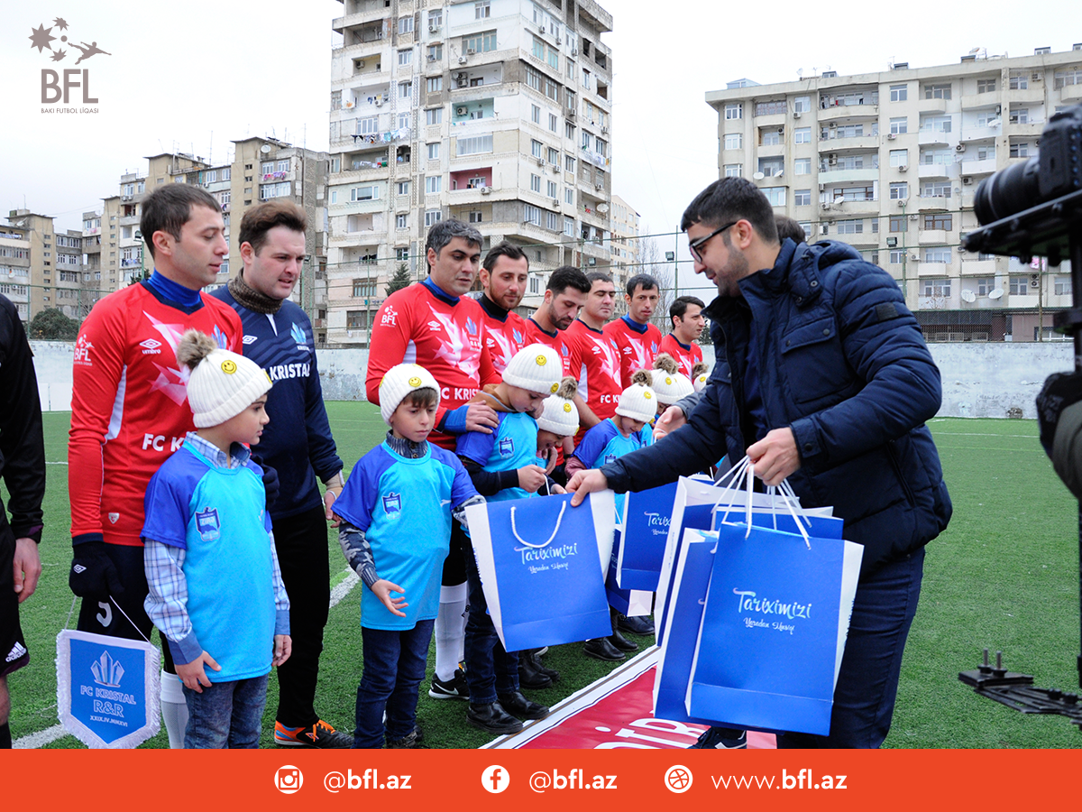 “Bakı Futbol Liqası” xeyriyyə aksiyası keçirdi - FOTOLAR