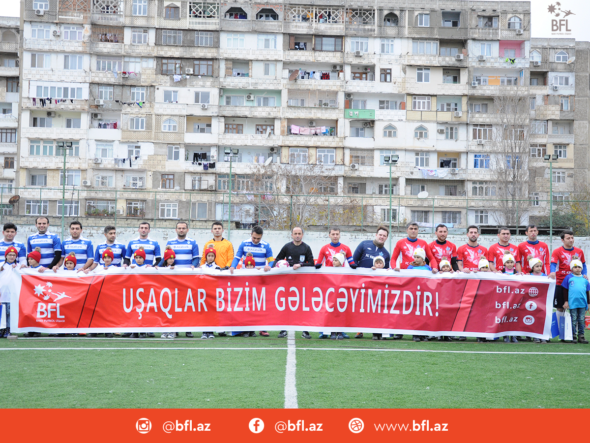 “Bakı Futbol Liqası” xeyriyyə aksiyası keçirdi - FOTOLAR