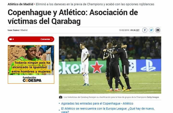 "Marca" qəzeti: "Qarabağ"ın qurbanlarının qarşılaşması"