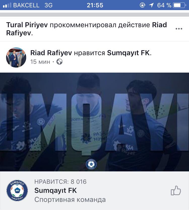 Rəfiyev pul qazandığı futbolçulara qarşı: “Sumqayıt”ı təyinatından sonra “bəyənib”