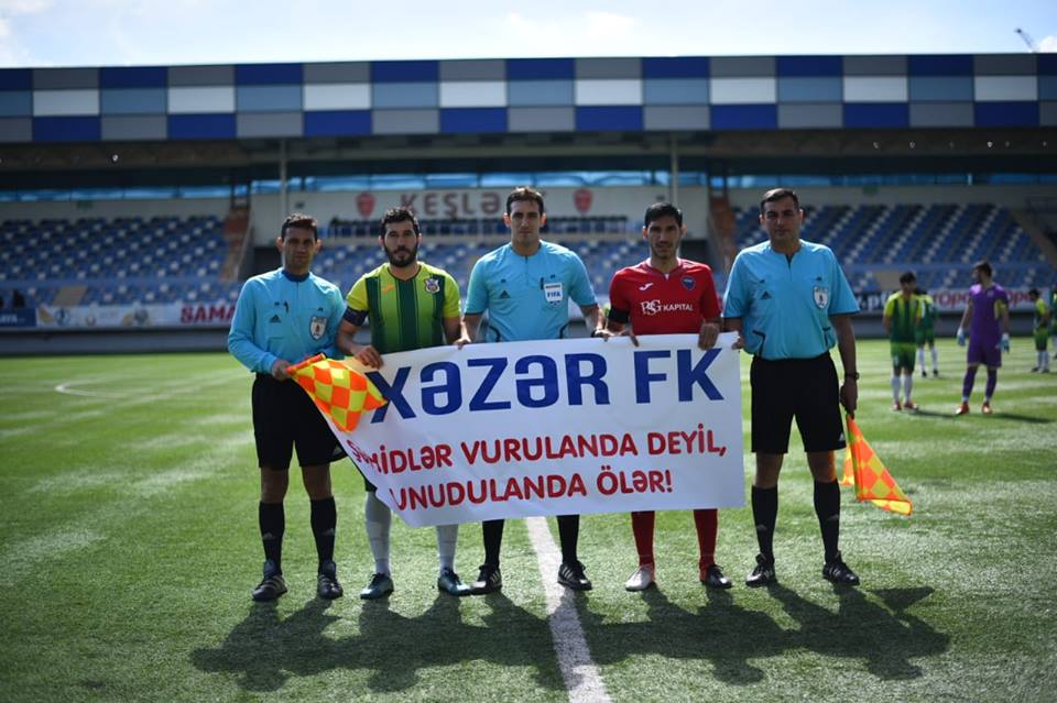 "Xəzər" Aprel şəhidlərini unutmadı - FOTO