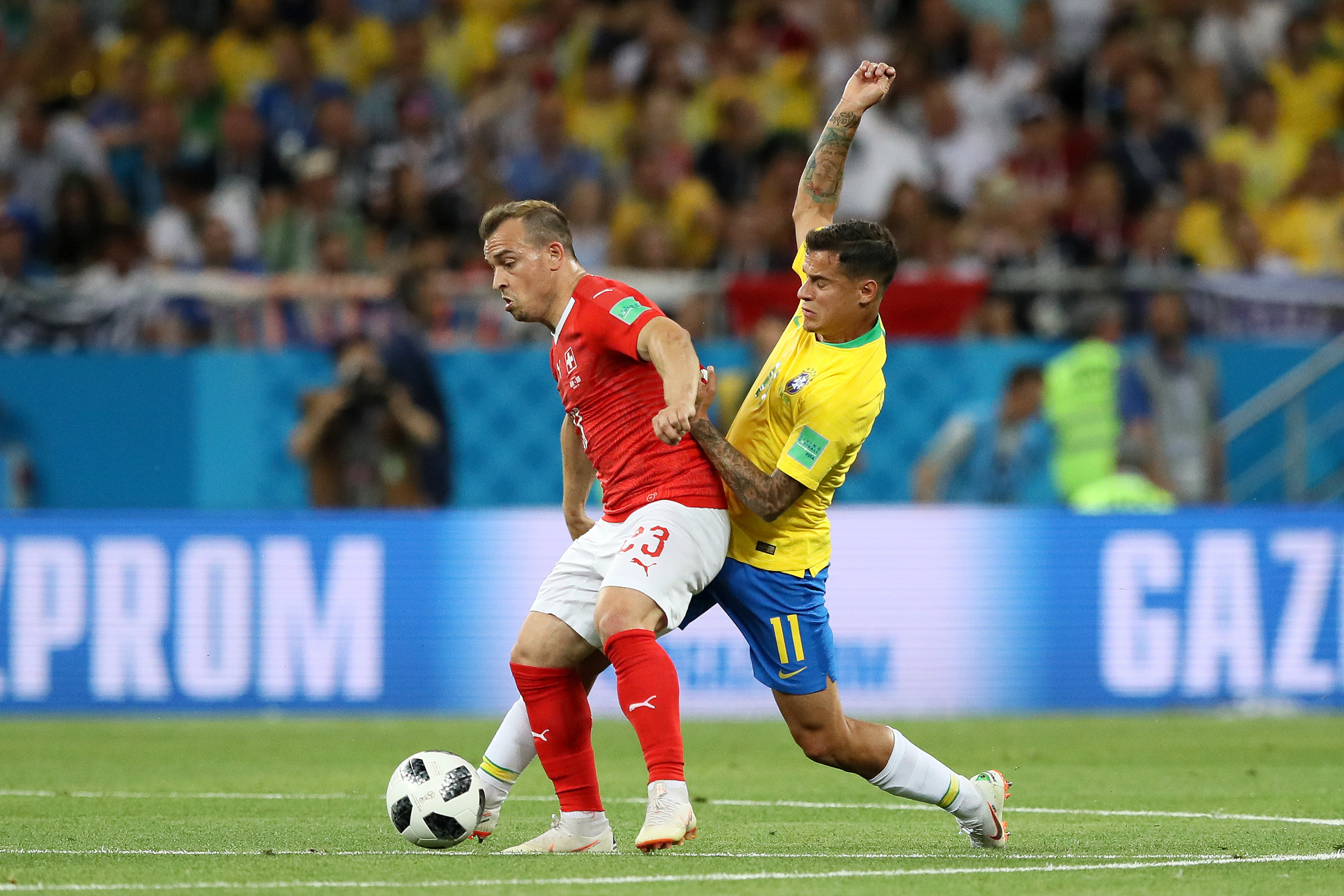 "DÇ-2018": Braziliya - İsveçrə oyunu FOTOLARda