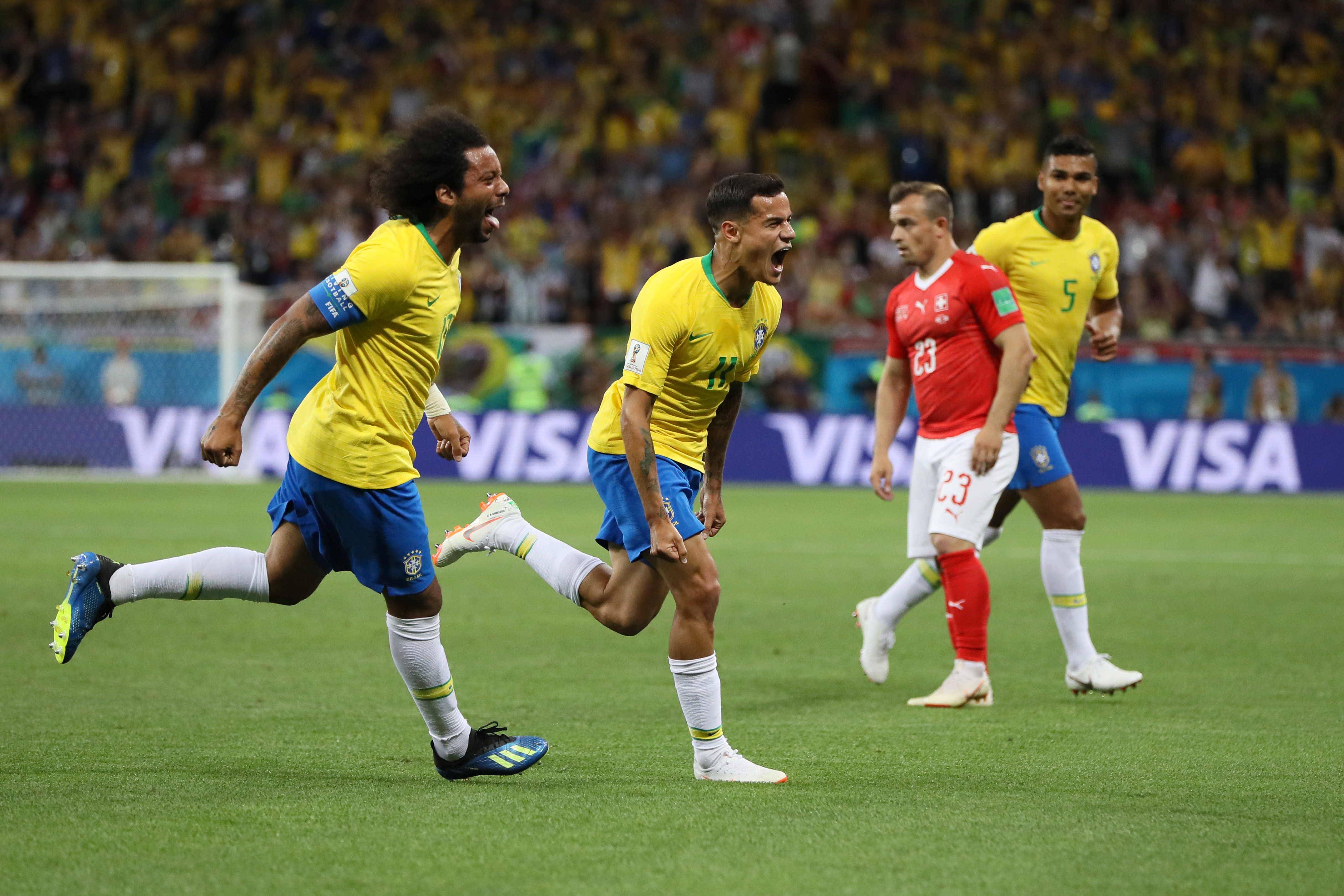 "DÇ-2018": Braziliya - İsveçrə oyunu FOTOLARda