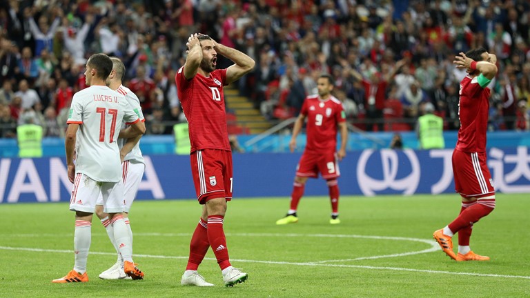 "DÇ-2018": İran - İspaniya oyununda nələr baş verdi? - FOTOLAR