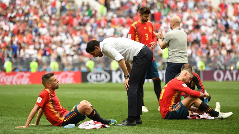 "DÇ-2018": İspaniya - Rusiya oyunundan maraqlı FOTOLAR