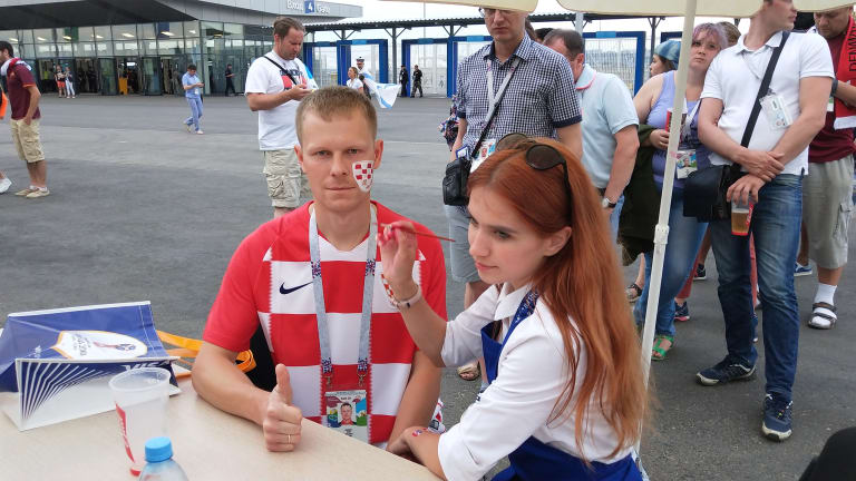 "DÇ-2018": Xorvatiya - Danimarka oyunundan FOTOLAR