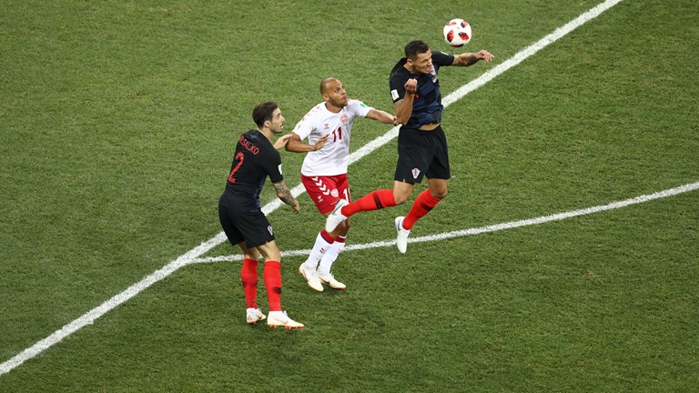 "DÇ-2018": Xorvatiya - Danimarka oyunundan FOTOLAR