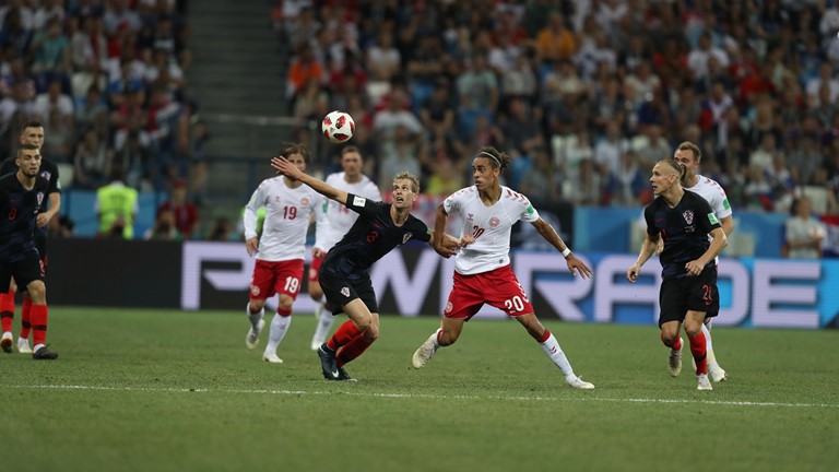 "DÇ-2018": Xorvatiya - Danimarka oyunundan FOTOLAR