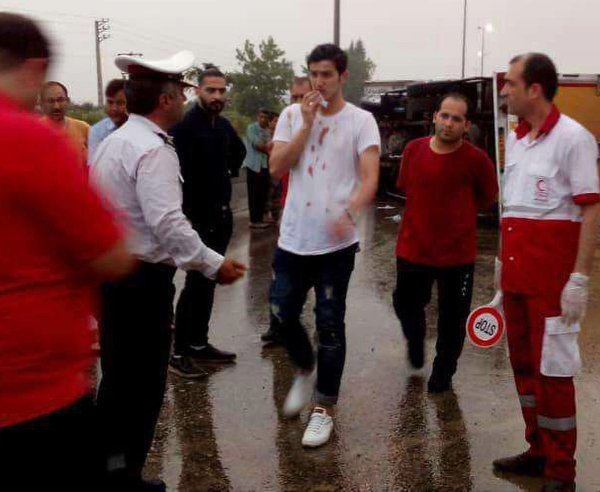 İran millisinin üzvü avtomobil qəzasına düşdü - FOTO