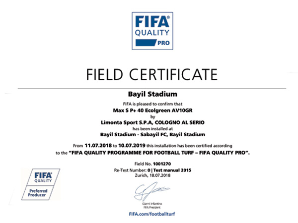 FIFA "Bayıl Arena"da beynəlxalq oyunların keçirilməsinə icazə verdi