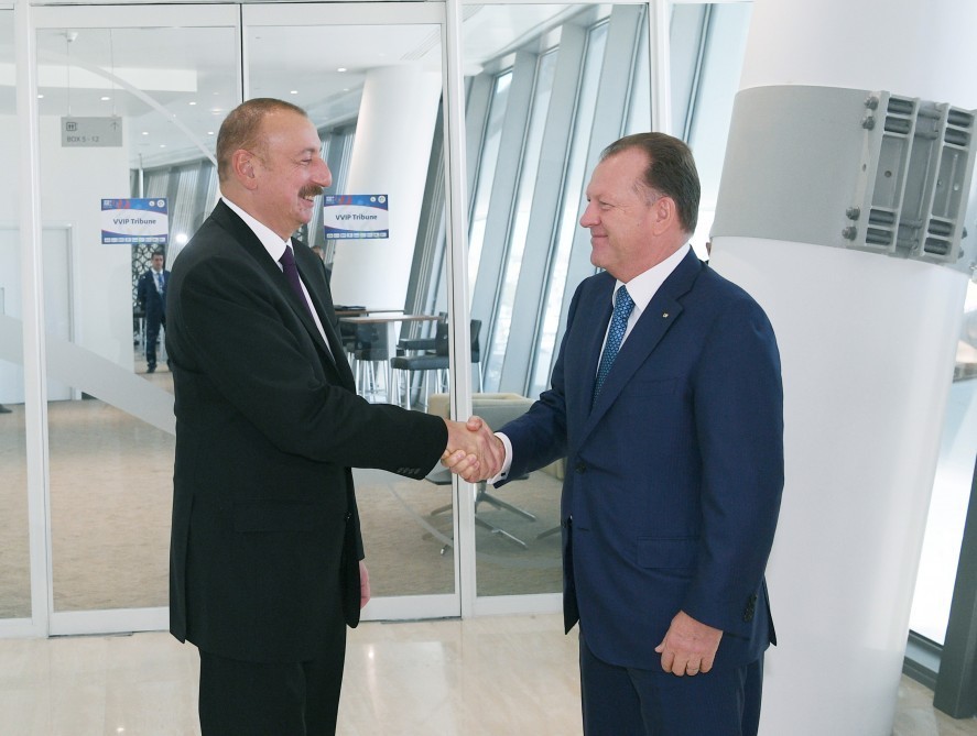 İlham Əliyev və ailə üzvləri Marius Vizerlə görüşüb - FOTOLAR