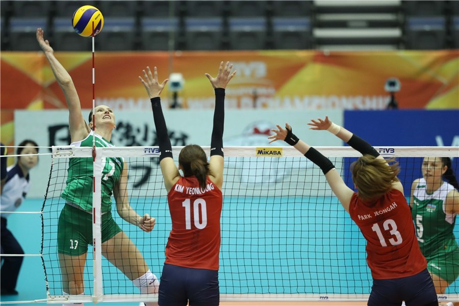 Voleybol millimiz dünya çempionatında ilk qələbəsini qazandı (FOTOLAR)