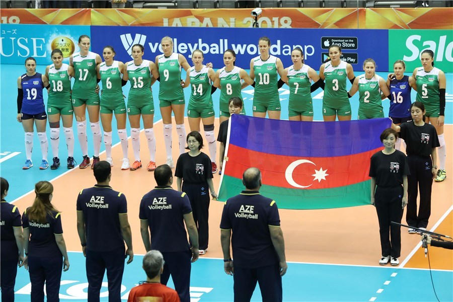 Voleybol millimiz dünya çempionatında ilk qələbəsini qazandı (FOTOLAR)