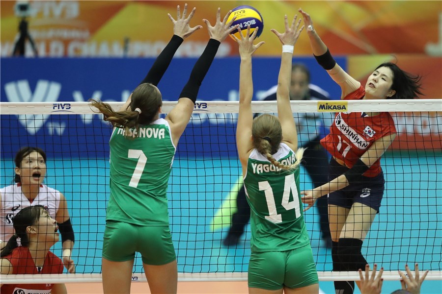 Voleybol millimiz dünya çempionatında ilk qələbəsini qazandı (FOTOLAR)