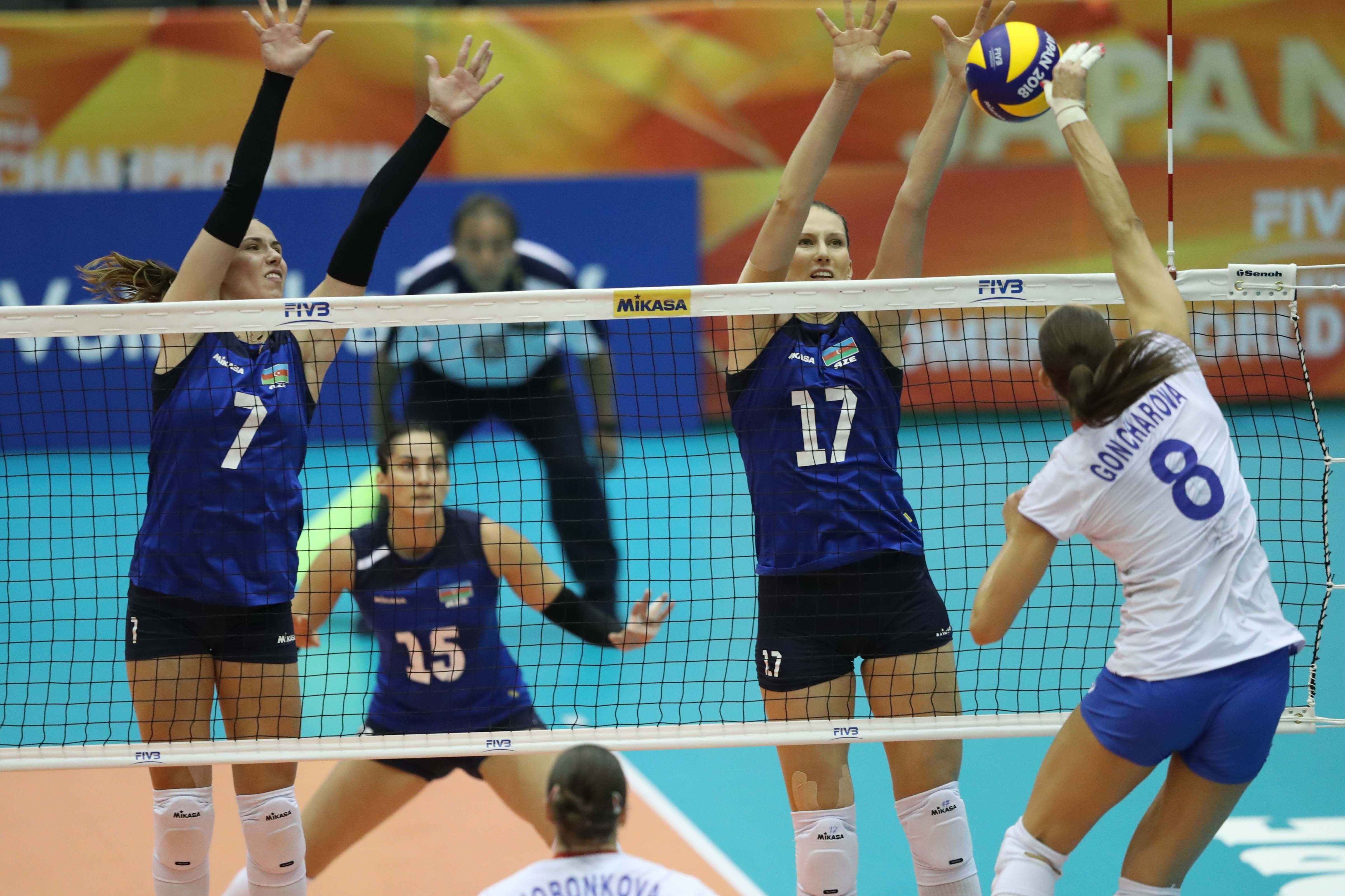 Voleybol millimiz dünya çempionatına ikinci məğlubiyyətini aldı - FOTOLAR