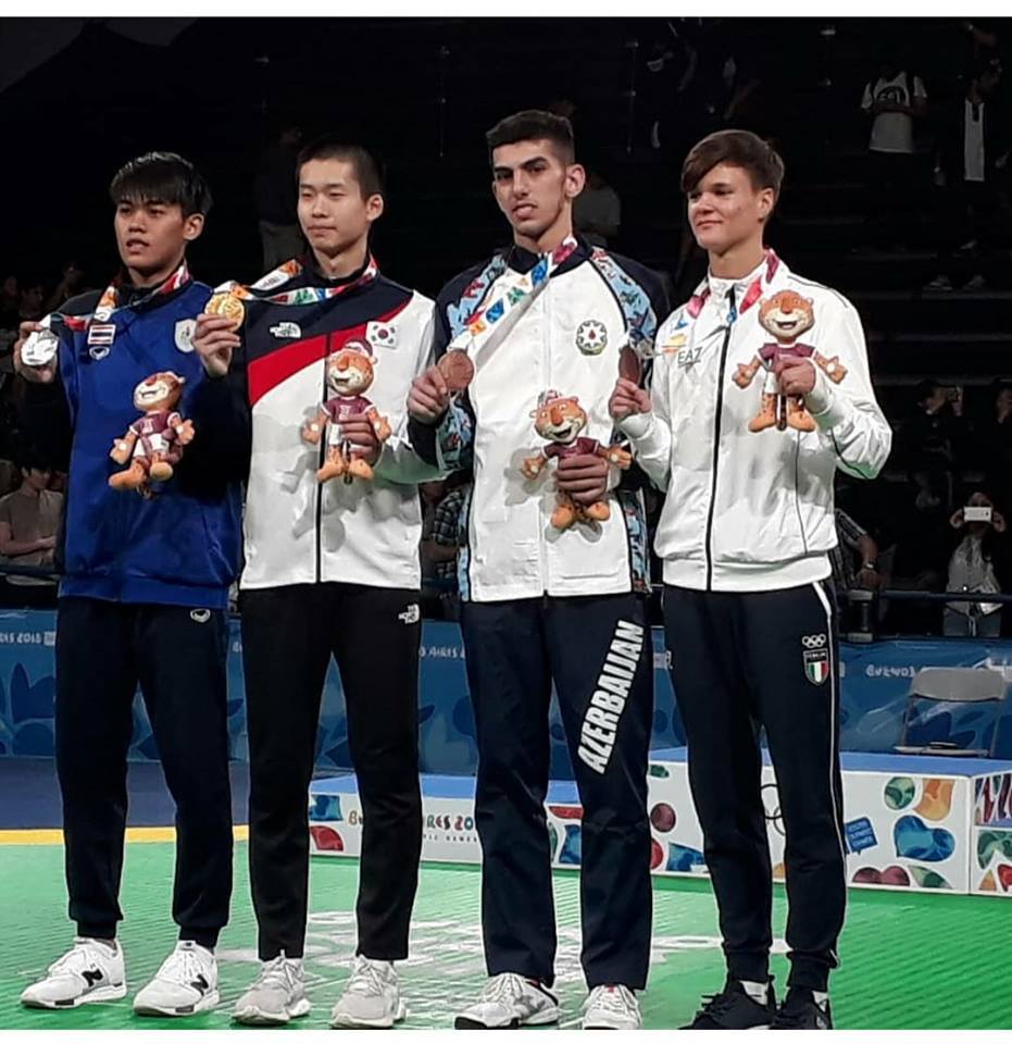 Azərbaycan taekvondoçusu Olimpiadada bürünc medal qazandı - FOTOLAR