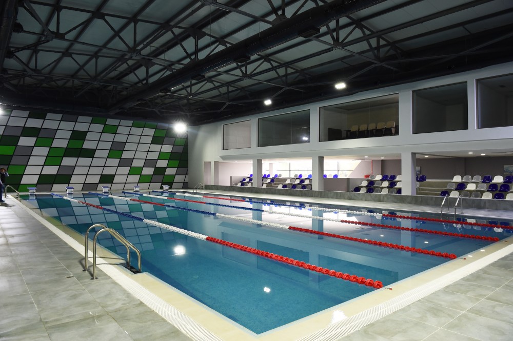 Prezident və xanımı Lənkəran Olimpiya Kompleksinin açılışında - FOTOLAR
