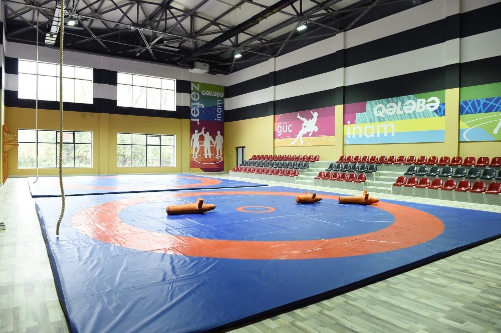 Prezident və xanımı Lənkəran Olimpiya Kompleksinin açılışında - FOTOLAR