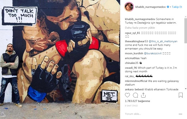 Həbibin Konoru məğlub etdiyi an divara həkk olundu (FOTO)