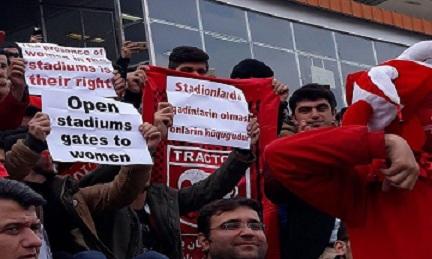 Təbriz stadionunda 70 min nəfər qadınlar üçün birləşdi - FOTO