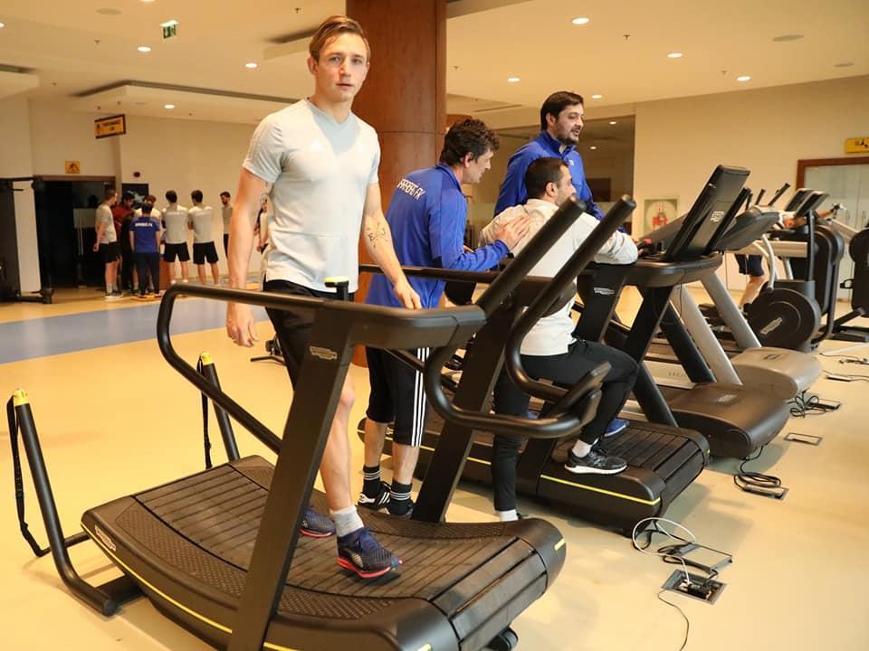 "Qarabağ" fitnes zalında - FOTOLAR