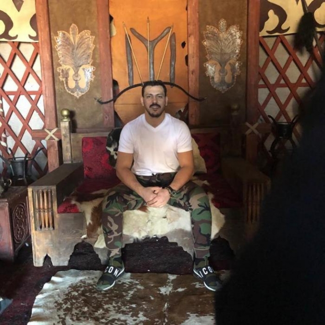 Zabit Səmədov “Diriliş Ertuğrul”un çəkiliş meydanında - FOTOLAR