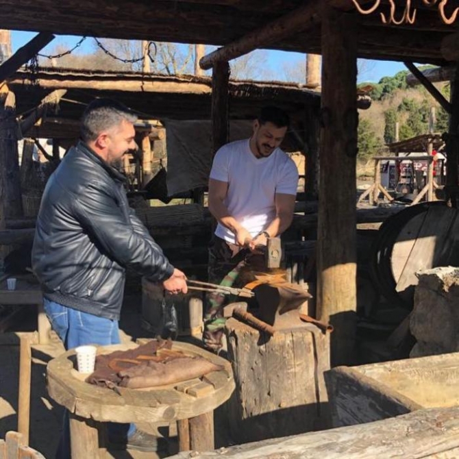 Zabit Səmədov “Diriliş Ertuğrul”un çəkiliş meydanında - FOTOLAR