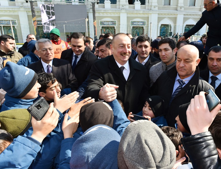 İlham Əliyev və Leyla Əliyeva ulduzların oyununda - FOTOLAR