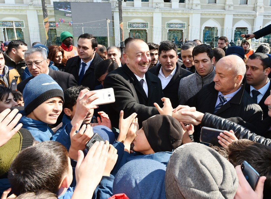 İlham Əliyev və Leyla Əliyeva ulduzların oyununda - FOTOLAR
