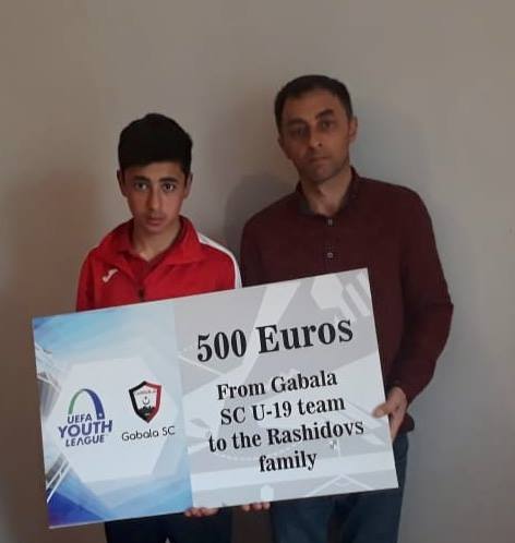 "Qəbələ" UEFA-nın ayırdığı pulu əməliyyata ehtiyacı olan şəxsə bağışladı