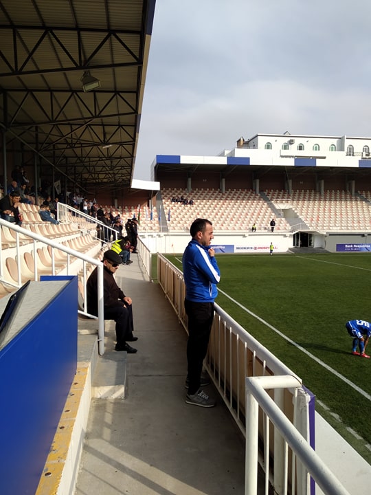 Ayxan Abbasov tribunada - FOTO