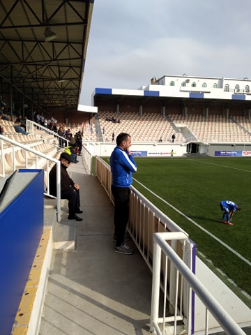 Ayxan Abbasov tribunada - FOTO