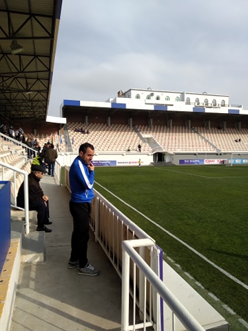 Ayxan Abbasov tribunada - FOTO