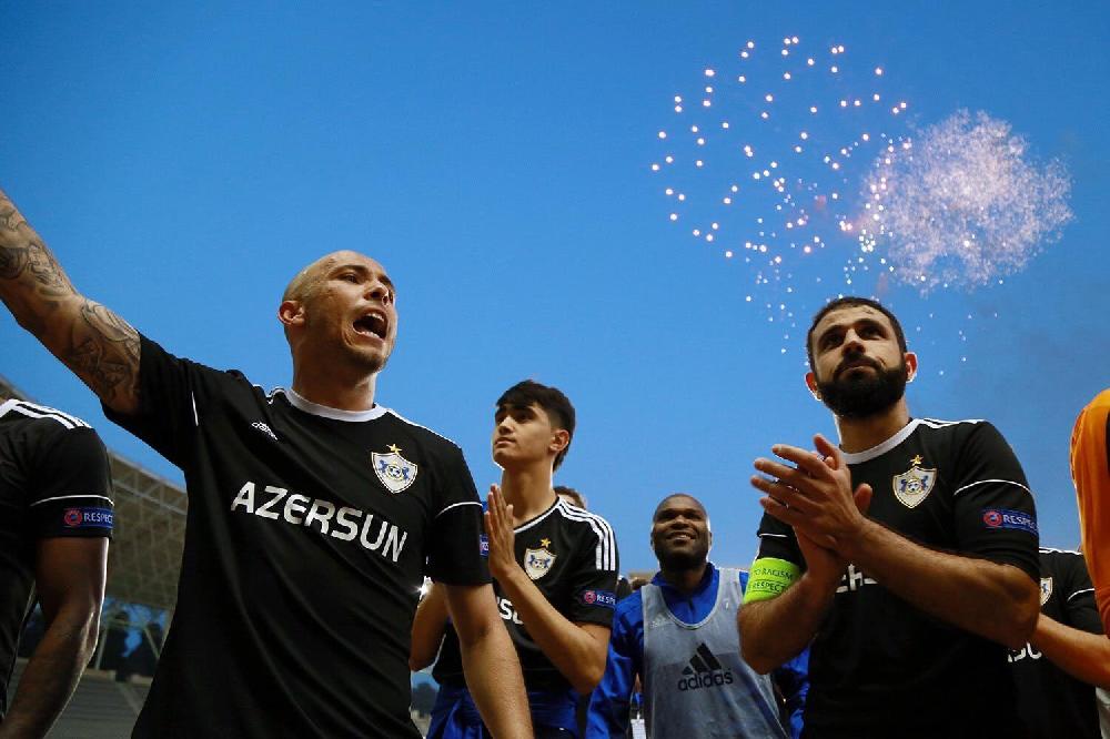 "Qarabağ"ın çempionluq atəşfəşanlığı - FOTOLAR