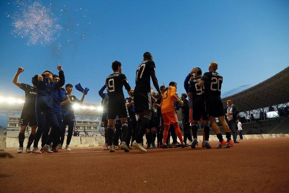 "Qarabağ"ın çempionluq atəşfəşanlığı - FOTOLAR