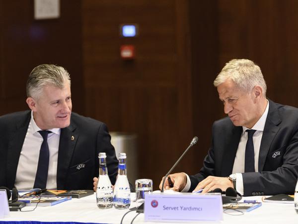 Bakıda ilk dəfə UEFA İcraiyyə Komitəsinin iclası keçirildi - FOTOLAR