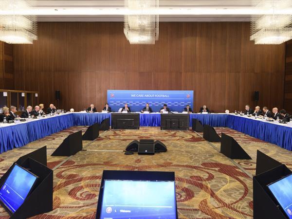 Bakıda ilk dəfə UEFA İcraiyyə Komitəsinin iclası keçirildi - FOTOLAR