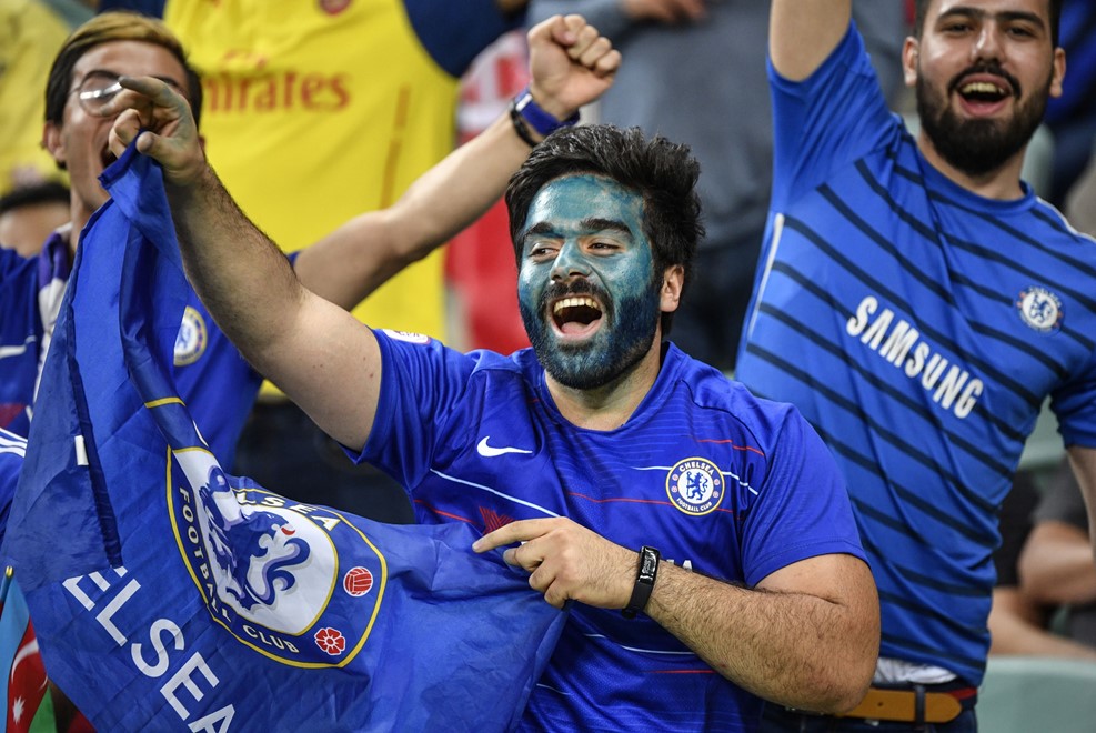 "Çelsi" - "Arsenal" oyunundan maraqlı FOTOLAR