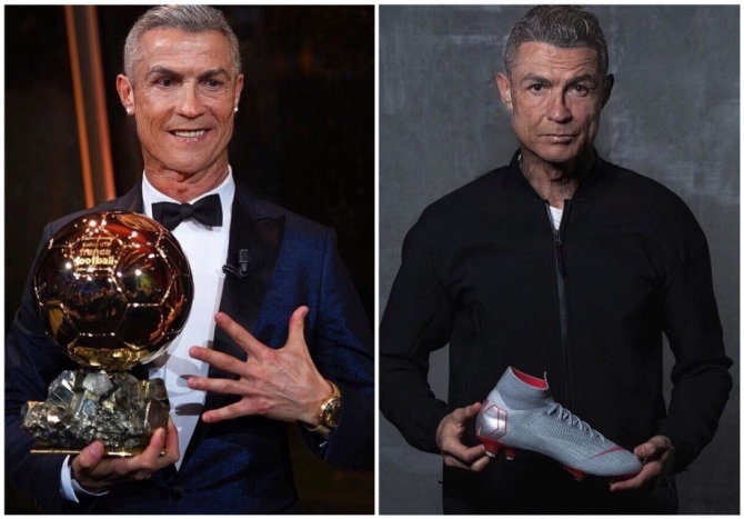 Ronaldo və Messinin qocalığı - FOTOLAR