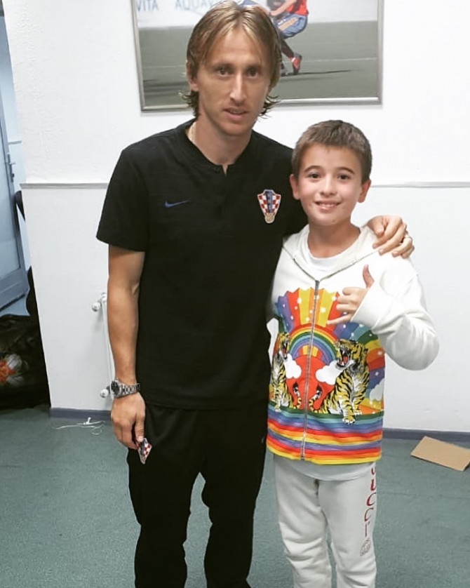 İlham Əliyevin nəvəsi ulduz futbolçu ilə bir arada - FOTO