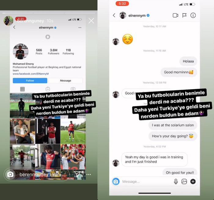 Daha bir ulduz futbolçunun mesajları ifşa olundu - FOTOLAR