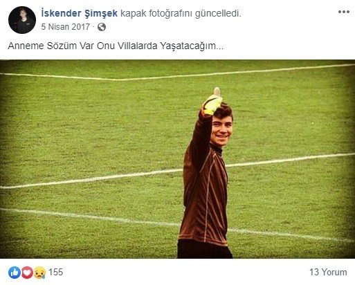 Qəzada ölən futbolçunun paylaşımı hər kəsi ağlatdı - FOTO