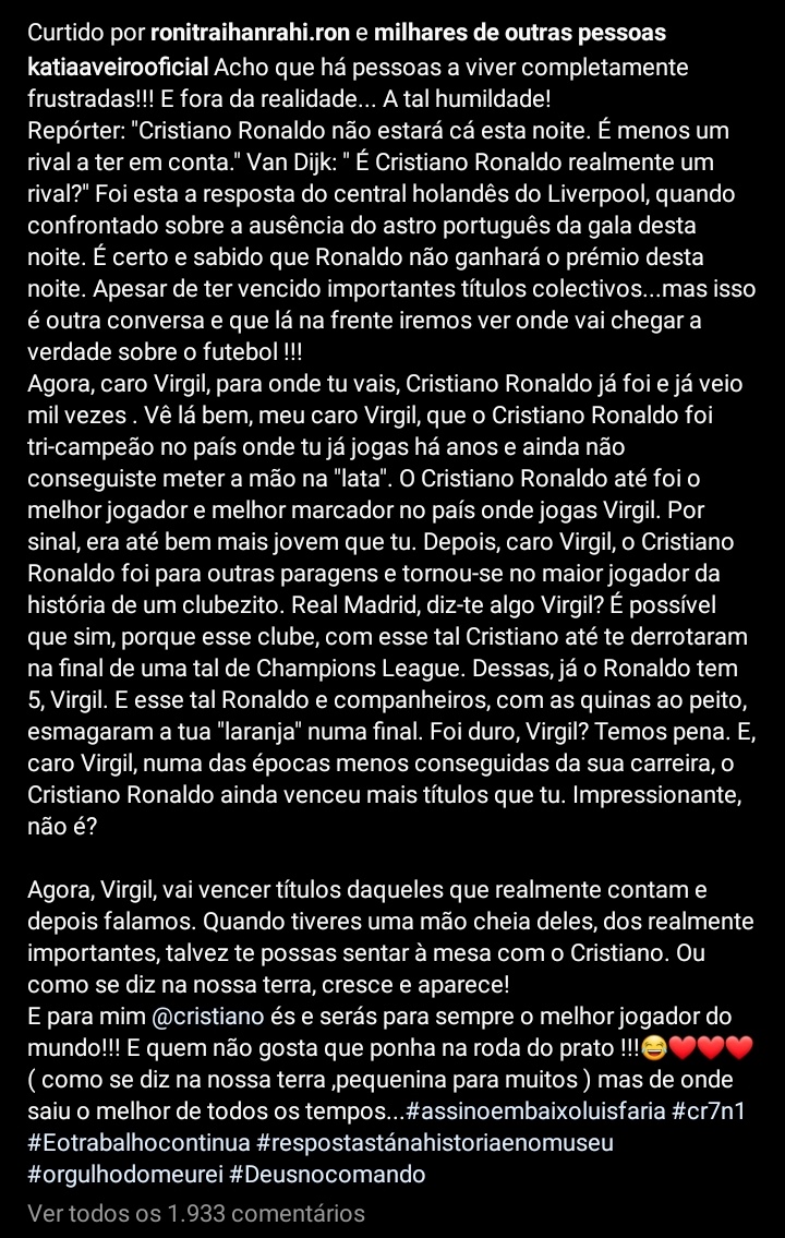 Ronaldonun bacısından van Deykə ağır sözlər - FOTO