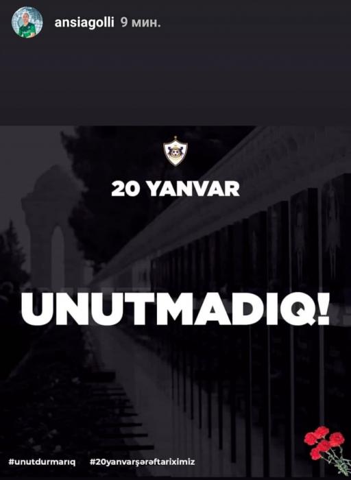 Ansi Aqolli şəhidlərimizi unutmadı - FOTO
